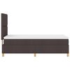 vidaXL Cama tipo Box Spring con colch&oacute;n Marr&oacute;n Oscuro 90 x 200 cm tela