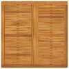 vidaXL Mesa de comedor de jard&iacute;n madera maciza de acacia 110x110x75 cm