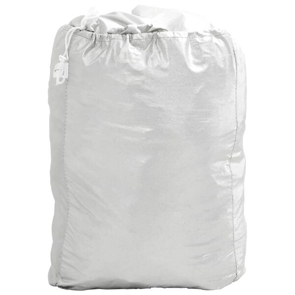 vidaXL Funda de coche para SUV con correas hebilla PEVA plateado L