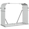 vidaXL Le&ntilde;ero de acero galvanizado plateado 120x45x100 cm