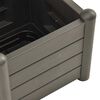 vidaXL Jardinera con enrejado PP gris antracita 43x43x142 cm