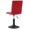 vidaXL Sillas de comedor giratorias 4 uds terciopelo rojo vino tinto