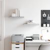 vidaXL Estantes flotantes pared 2 uds MDF gris hormig&oacute;n 50x23x3,8 cm