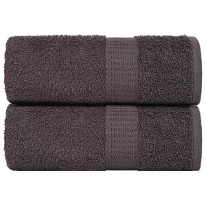 vidaXL Toallitas de ba&ntilde;o FROGN 2 uds antracita 15x21 cm 360 g/m&sup2;