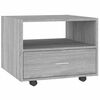 vidaXL Mesa de centro madera de ingenier&iacute;a gris Sonoma 55x55x40 cm