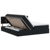 vidaXL Cama con almacenamiento con cabecera 2 uds. Negro