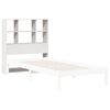 vidaXL Cabecero de cama almacenaje madera maciza pino blanco 90 cm