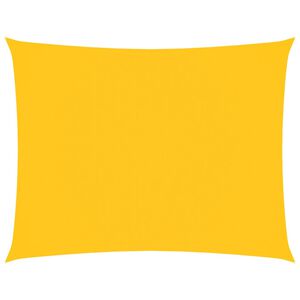 vidaXL Toldo de vela rectangular tela Oxford amarillo 2x3,5 m
