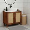 vidaXL Mueble de lavabo Marr&oacute;n 62 x 33 x 58 cm Madera de ingenier&iacute;a