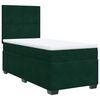 vidaXL Cama box spring con colch&oacute;n terciopelo verde oscuro 80x200 cm