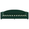 vidaXL Sof&aacute; cama sin colch&oacute;n terciopelo verde oscuro 100x200 cm