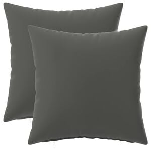 vidaXL Funda de almohada 2 pcs HEERLEN Antracita 30 x 30 cm Poli&eacute;ster