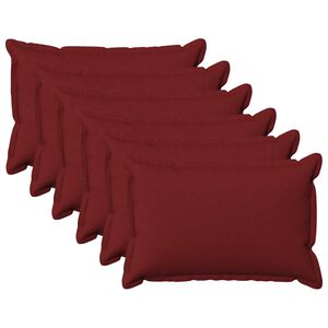 vidaXL Funda de almohada 6 pcs HOUTEN Rojo vino 40 x 60 cm