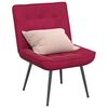 vidaXL Sill&oacute;n de relax terciopelo rojo vino 64x74x84 cm