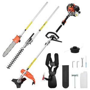 vidaXL Desbrozadora multifunci&oacute;n 4 en 1 color naranja 52 cc 1,45 kW