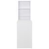 vidaXL Mesa de bar con estantería blanca 115x59x200 cm