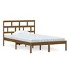 vidaXL Estructura de cama madera maciza de pino marr&oacute;n miel 120x200 cm