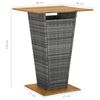 vidaXL Set muebles de bar jardín 5 pzas y cojines ratán sintético gris