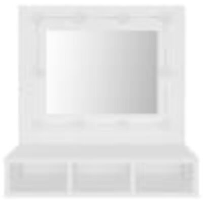 vidaXL Mueble con espejo y luces LED blanco 60x31,5x62 cm