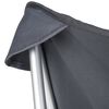 Bo-Camp Silla de camping de aluminio gris antracita