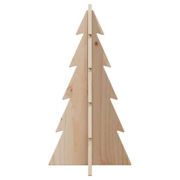 vidaXL &Aacute;rbol de Navidad de madera de adorno madera maciza pino 59,5 cm