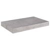 vidaXL Estantes flotantes de pared 4 uds gris MDF 40x23x3,8 cm
