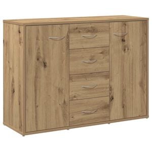 vidaXL Aparador de madera de ingenier&iacute;a roble artisan 88x30x64 cm