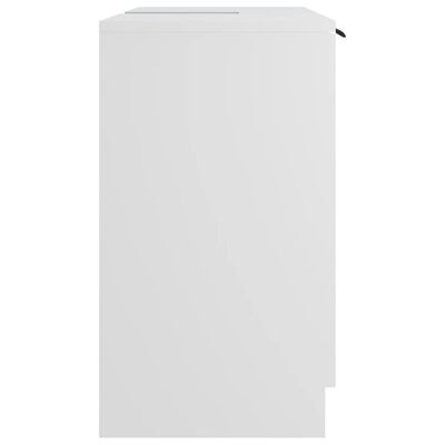 vidaXL Armario de baño madera contrachapada blanco 64,5x33,5x59 cm