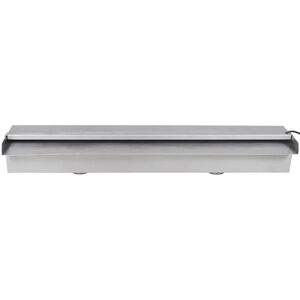 Fuente cascada rectangular LED para piscina acero inoxidable 60 cm