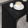 vidaXL Mesa de Caf&eacute; 3 pcs Roble Negro Madera de ingenier&iacute;a