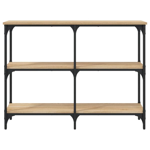 vidaXL Mesa consola madera de ingenier&iacute;a roble Sonoma 100x29x75 cm