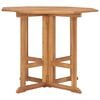 vidaXL Mesa de comedor plegable para jard&iacute;n madera de teca 90x90x75 cm