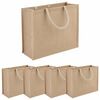 vidaXL Bolsas de yute 5 Natural 42 x 33 x 19 cm 100% Yute Tossa