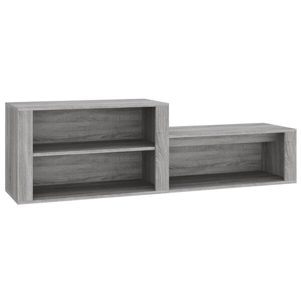 vidaXL Mueble zapatero madera contrachapada gris Sonoma 150x35x45 cm