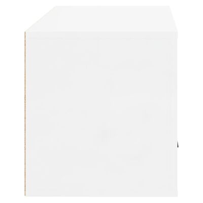 vidaXL Mueble zapatero pared contrachapada blanco brillo 70x35x38 cm