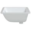 vidaXL Lavabo de ba&ntilde;o rectangular cer&aacute;mica blanco 52x38,5x19,5 cm