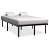 vidaXL Estructura de cama sin colch&oacute;n metal negro 180x200 cm