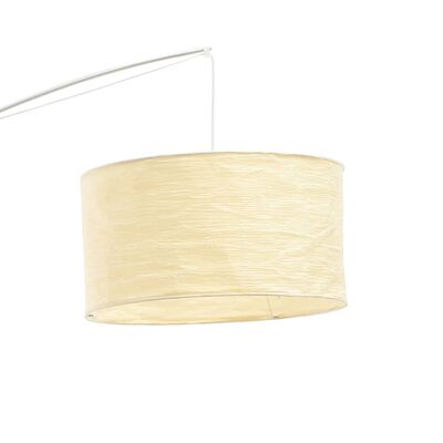vidaXL Lámpara de pie ajustable beige 192 cm