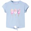 vidaXL Camiseta infantil azul 128