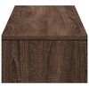 vidaXL Soporte de monitor con cajones madera marr&oacute;n roble 100x27x15 cm