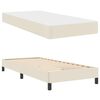 vidaXL Estructura de cama con colch&oacute;n Crema 80 x 200 cm tela