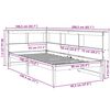 vidaXL Cama con estanter&iacute;a sin colch&oacute;n madera maciza de pino 90x190 cm