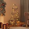 vidaXL Árbol de Navidad para decoración metal negro 125 cm