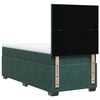 vidaXL Cama box spring con colch&oacute;n terciopelo verde oscuro 90x190 cm