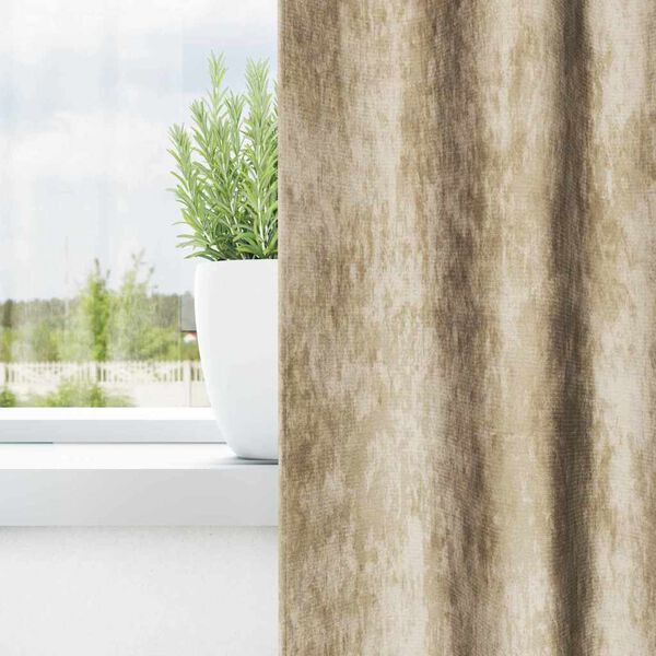 vidaXL Cortinas de Terciopelo 2 pcs Crema 140 x 140 cm Terciopelo