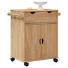 vidaXL Carrito de cocina OTTA madera maciza de pino 59x45x80 cm