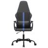 vidaXL Silla gaming cuero sint&eacute;tico negro y azul