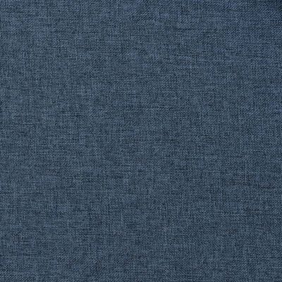 vidaXL Cortinas opacas con ojales look de lino 2 pzas azul 140x245 cm