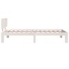 vidaXL Estructura de cama individual sin colch&oacute;n blanco 90x190 cm