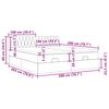 vidaXL Estructura de cama otomana con colchones tela crema 200x200cm